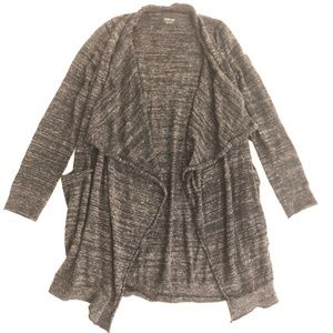 Zara Long Flowy Open Front Cardigan
